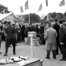Pose de la première pierre de la Faculté de Sciences en mai 1961